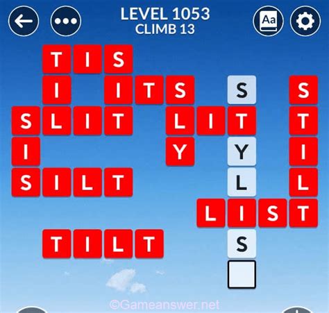 Wordscapes Level 1053 Answers [ + Bonus Words ].